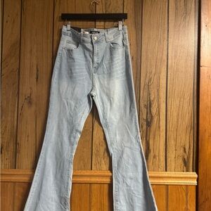 Sky Blue Wide Leg Women's Jeans